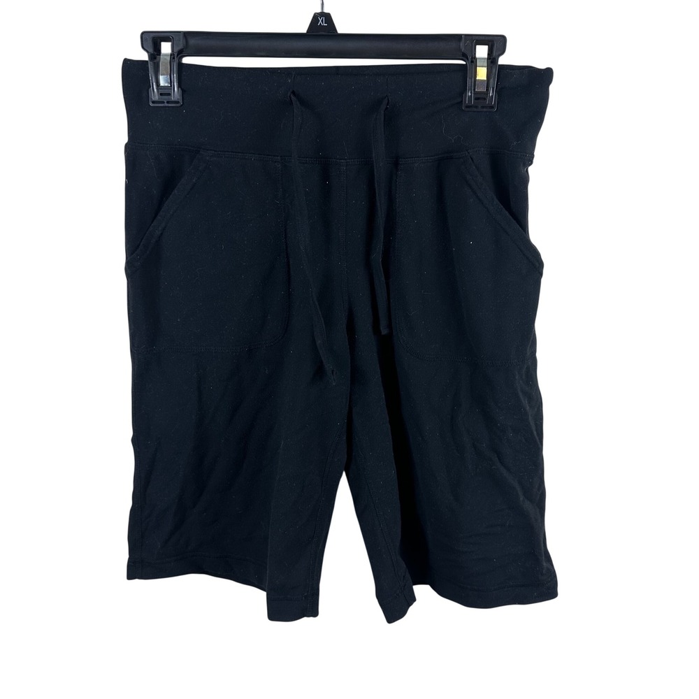 Lululemon Shorts Womens 4 Black Drawstring Lounge Yoga Athletic Pockets